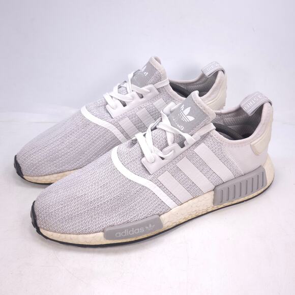 Adidas NMD R1 Lace Up Athletic Running Shoe Mens Size 11 B79759 Gray White - Picture 1 of 10